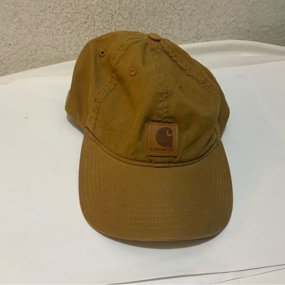 Carhartt Adjustable Baseball Hat Cap - Tan - Picture 1 of 6